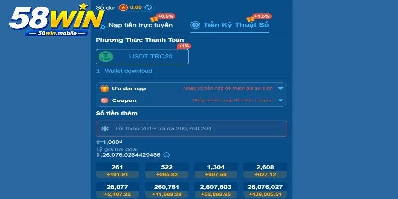Giao dịch phổ biến giúp tiền vào tài khoản nhanh