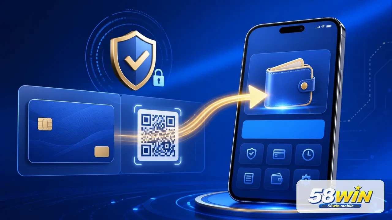 Hướng dẫn nạp tiền vào tài khoản 58WIN