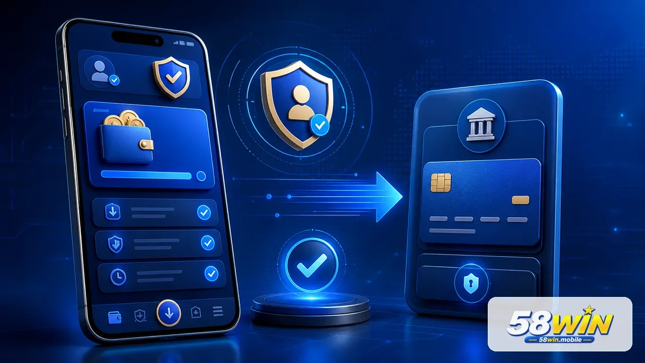 Hướng dẫn rút tiền tại 58WIN